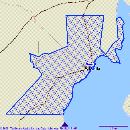 Wyalla Map